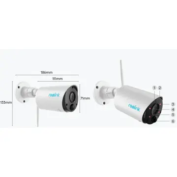 Camera de supraveghere Reolink Argus Eco V2, 1080P, Wifi Battery 5200mAh