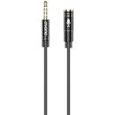 Dudao Dudao L11S 3.5mm AUX Audio Extension Cable, 1m (Black)