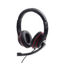Gembird Gembird MHS-03-BKRD headphones/headset Wired Head-band Gaming Black, Red