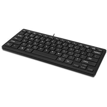 Tastatura Adesso SlimTouch Mini Keyboard, Membrane Key Switch with 78 Quiet Keys, USB