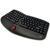 Tastatura Adesso Tru-Form Media Wireless Ergo Trackball Keyboard, Compact and Portable, Optical Sensor, Scroll Wheel, USB Nano Receiver