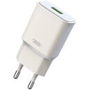 XO Wall charger XO L92D, 1x USB, 18W, QC 3.0 (white)