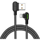 Mcdodo USB to Lightning cable, Mcdodo CA-4679, angled, 3m (black)