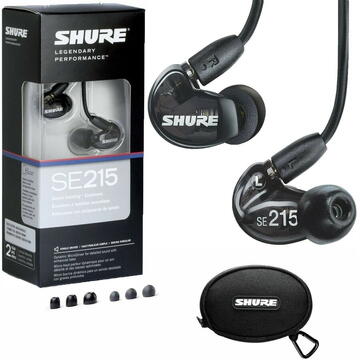 Casti Shure SE215 Earphone Black