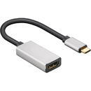 Goobay goobay USB adapter, USB-C plug > HDMI socket (black/silver, 15cm)