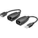 Goobay goobay USB 2.0 Hi-Speed extension cable (black, 20cm)
