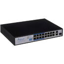 EXTRALINK Extralink VIRTUS V3 Unmanaged L2 Fast Ethernet (10/100) Power over Ethernet (PoE) 1U Black