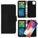 Wachikopa Case with Detachable Flip Cover *Natural Genuine Leather* for iPhone 12 / 12 Pro - Black