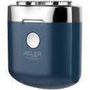 Adler AD 2937, 250 mAh, USB C, Pentru calatorie, Wireless, Albastru/Inox