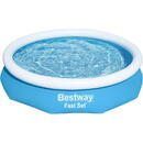 BESTWAY Bestway Fast Set above ground pool, 305cm x 66cm, swimming pool (blue/white)