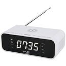 Adler AD 1192W Alarm clock with Wireless Charger, White