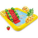 Intex Intex paddling pool Fun 'n Fruity Play Center, 244x191cm, swimming pool (yellow, with water slide)
