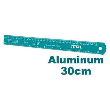 TOTAL - Rigla din aluminiu - 30cm