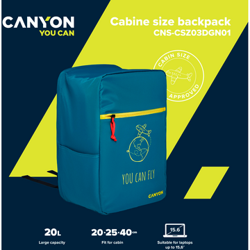 Canyon CSZ-03 pentru laptop de 15.6inch, Blue