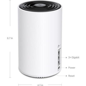 Router wireless TP-LINK Deco XE75 3buc Alb
