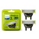 QP420/50, otel inoxidabil, umed si uscat, kit 2 lame,compatibil orice model Philips OneBlade si OneBladePro, Verde