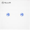 Tellur Intrerupator WiFi Tellur Smart, SS2N, 2 porturi, 1800W, 10A