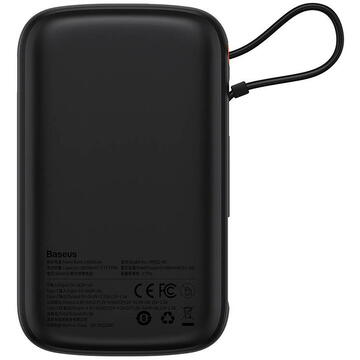 Baterie externa Powerbank Baseus Qpow PRO with cable, 10000mAh, 22.5W (Black)