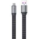 WK Design Cablu de date si incarcare plat 1.3m Micro USB 6A -WDC-156