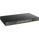 D-Link 24-port Gigabit PoE Smart Managed Switch with 4x 10G SFP+ ports, 370Watts