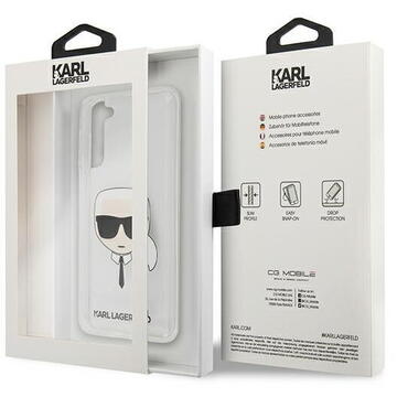 Husa Karl Lagerfeld Husa Karl's Head Samsung Galaxy S21 Plus Transparent