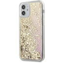 Guess Husa de protectie Guess din Plastic - TPU pentru Apple Iphone 12 Mini - Licquid Glitter Gradient, Auriu