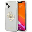Husa de protectie Guess Big 4G Full Glitter pentru Iphone 13 Mini, Transparent