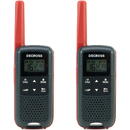 DECROSS Statie radio portabila PMR PNI Decross DC63, 446MHz, 0.5W, 16CH, 1000mAh NiMH, IPx4, set 2 bucati
