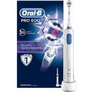 ORAL-B Oral-B PRO 600 3D White Electric Toothbrush, White/Blue 
