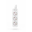 HSK DATA Kerg M02383 3 Earthed sockets  - 1.5m power strip with 3x1mm2 cable, 10A