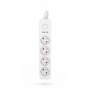 HSK DATA Kerg M02391 4 Earthed sockets  - 1,5m power strip with 3x1mm2 cable, 10A
