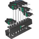 Wera Wera Bicycle Set 6, screwdriver (black/green, 10 pieces, with metal rack for wall mounting)