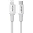 Cable Lightning to USB-C UGREEN 3A US171, 1.5m (white)