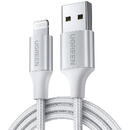 Cable Lightning to USB UGREEN 2.4A US199, 1.5m (silver)