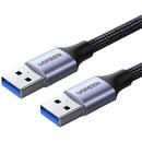 UGREEN USB3.0 cable Male USB-A to Male USB-A UGREEN 2A, 0.5m (black)