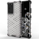 Hurtel Honeycomb Case armor cover with TPU Bumper for Samsung Galaxy S21 Ultra 5G transparent