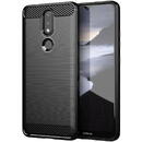Hurtel Carbon Case Flexible Cover TPU Case for Nokia 2.4 black