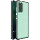 Hurtel Spring Case clear TPU gel protective cover with colorful frame for Samsung Galaxy S21 Ultra 5G black