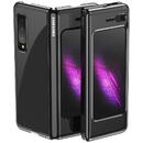 Hurtel Plating Case hard case Electroplating frame Cover for Samsung Galaxy Fold black