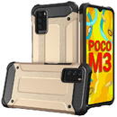 Hurtel Hybrid Armor Case Tough Rugged Cover for Xiaomi Redmi Note 10 5G / Poco M3 Pro golden