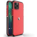 Spring Case clear TPU gel protective cover with colorful frame for iPhone 13 Pro black