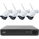 PNI Pachet supraveghere video NVR PNI House IP716 si 4 camere PNI IP52 cu IP, 2MP