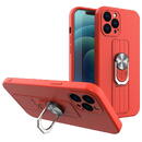 Ring Case silicone case with finger grip and stand for Samsung Galaxy S20+ (S20 Plus) red