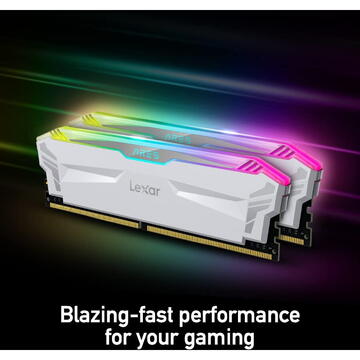 Memorie Lexar White 16GB (2x8GB) DDR4 4000MHz Dual Channel KitWhite 16GB (2x8GB) DDR4 4000MHz Dual Channel Kit