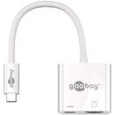 goobay USB-C adapter HDMI 4k60Hz + PD (white)