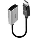 LINDY Lindy converter DisplayPort 1.4 > HDMI 8K, adapter (black/grey, 11cm)