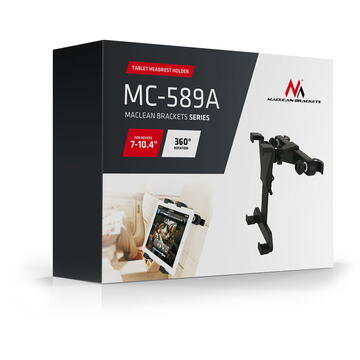 MACLEAN Suport auto  pentru tabletă, ABS, MC-589A