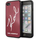 Karl Lagerfeld Karl Lagerfeld KLHCI8DLKSRE iPhone 7/8 SE 2020 / SE 2022 czerwony/red hard case Signature Glitter