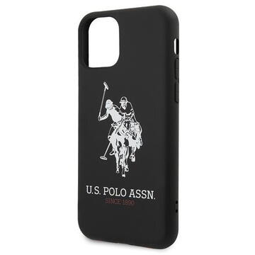 Husa U.S. Polo Assn. US Polo USHCN65SLHRBK iPhone 11 Pro Max Negru/black Silicone Collection