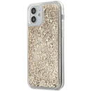 Guess Guess GUHCP12SLG4GSLG iPhone 12 mini 5.4&quot; gold/gold hardcase 4G Liquid Glitter